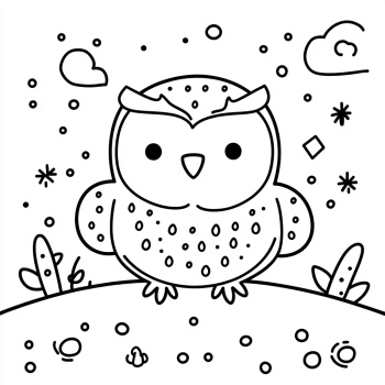 简笔猫头鹰